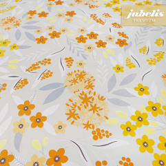 Premium Wachstuch extradick Muggia braun-gelb IV 