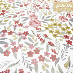 Premium Wachstuch extradick Muggia wei-rot IV 