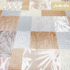 Premium Wachstuch extradick Desio hellbraun IV 