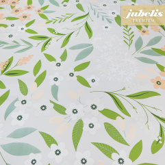 Premium Wachstuch extradick Muggia grau-lachs IV 