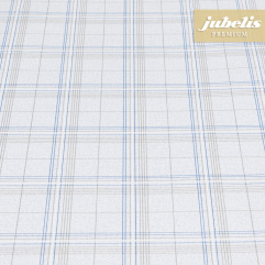 Premium Wachstuch extradick Quadra blau-silber H 