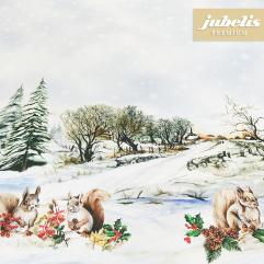 Textiler Luxus-Tischbelag Paesaggio invernale III 