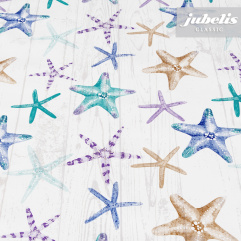 Wachstuch Starfish creme I 150 cm x 140 cm