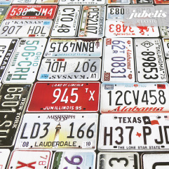 Wachstuch Car Plates N 