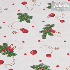 Wachstuch Weihnachten beige M