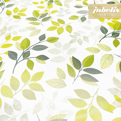 Premium Wachstuch extradick Cervia wei-grn IV