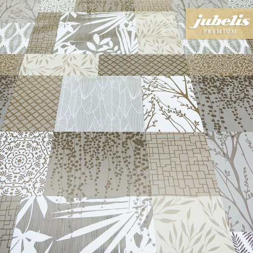 Premium Wachstuch extradick Desio dunkelbraun IV