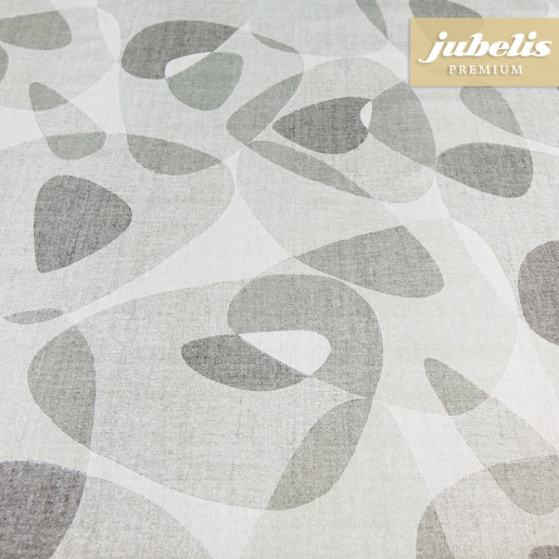 Premium Wachstuch extradick Meda grau IV