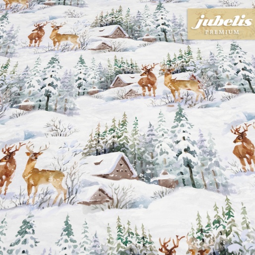 Textiler Luxus-Tischbelag Snow Landscape III 100 cm x 140 cm