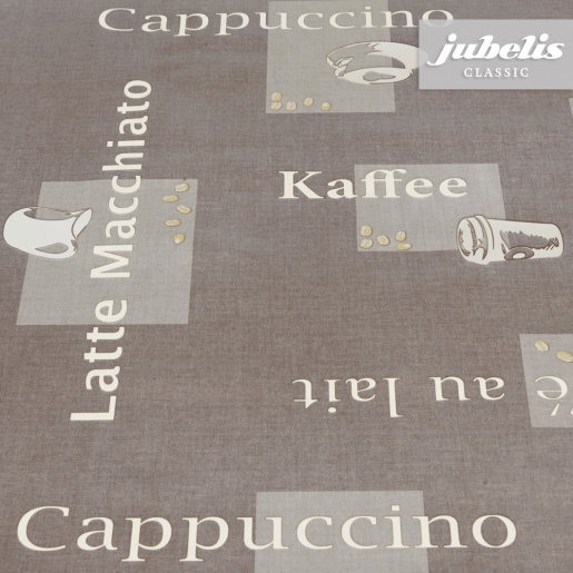 Wachstuch Cappuccino braun H 130 cm x 140 cm