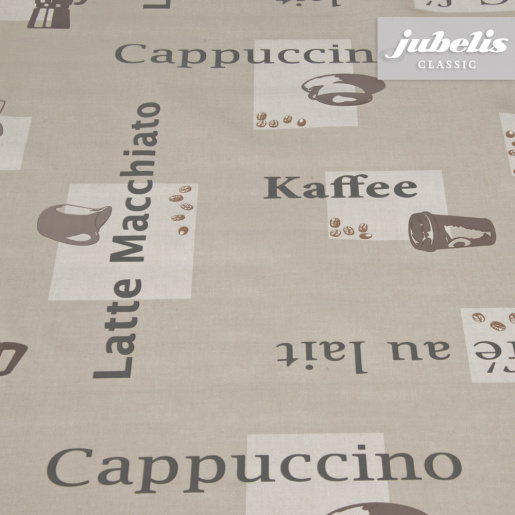 Wachstuch Cappuccino karamel H 140 cm x 140 cm