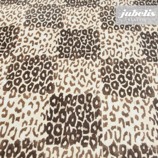 Wachstuch Leoprint braun I 100 cm x 140 cm