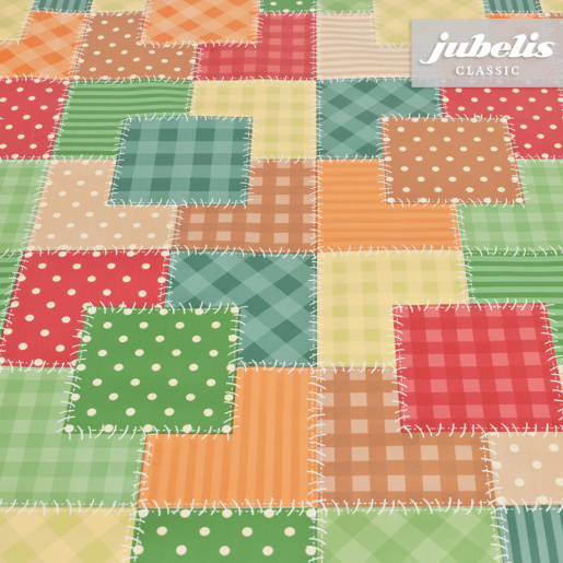 Wachstuch Patchwork bunt P 240 cm x 140 cm fr Biertische (auf Wunsch geteilt = 2 Decken)