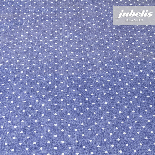 Wachstuch Polka Dot denim H 160 cm x 140 cm Bauerntisch