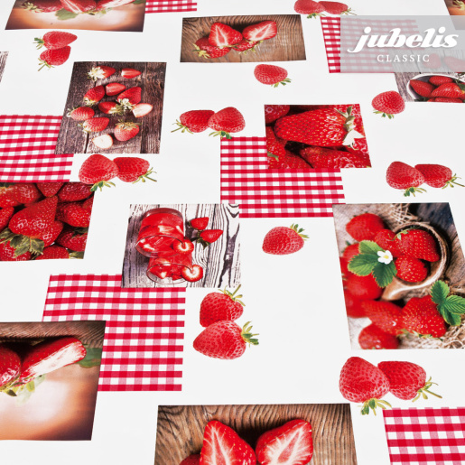 Wachstuch Strawberry II 2000 cm x 140 cm komplette Rolle-Sonderpreis