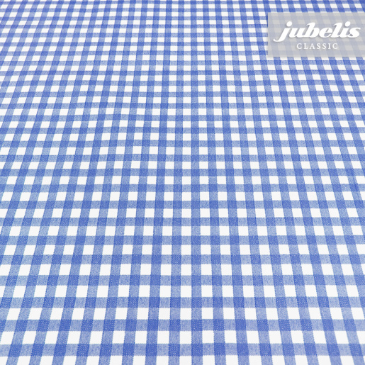 Wachstuch kariert blau N