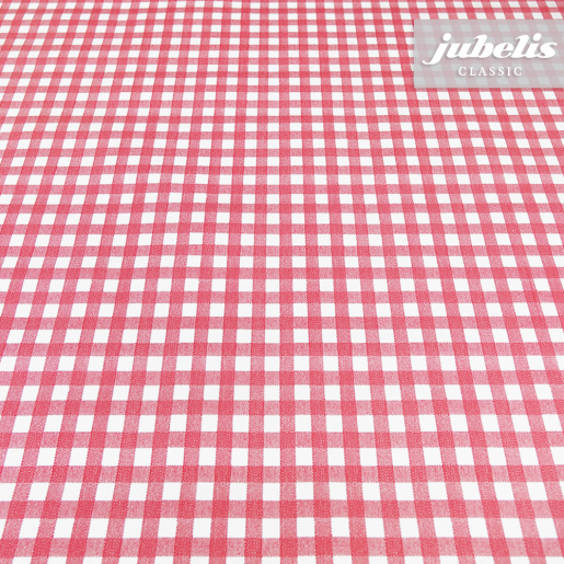 Wachstuch kariert rot N