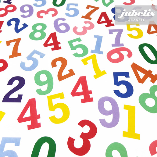 Wachstuch Zahlen bunt N