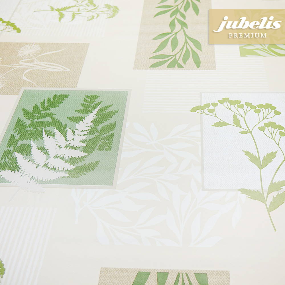 Premium Wachstuch extradick Fondi beige-gr�n IV