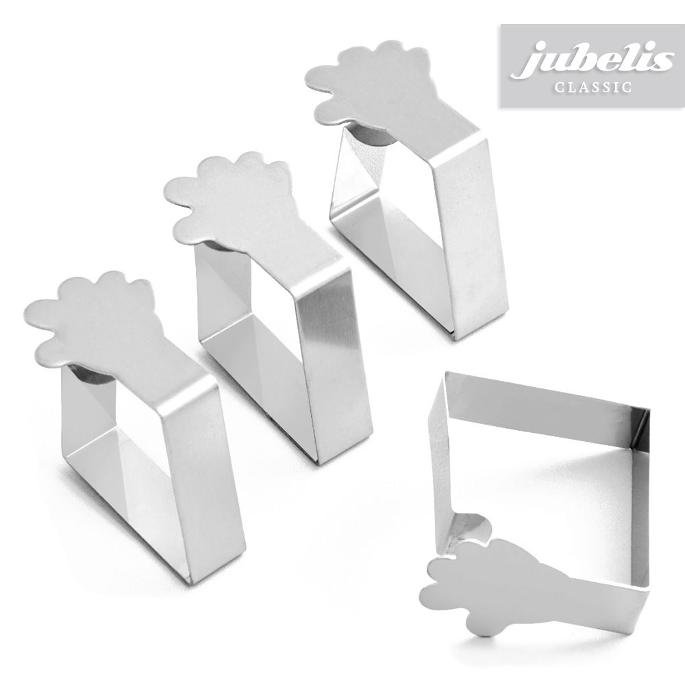 jubelis®  Tischklammern Edelstahl 4er Set