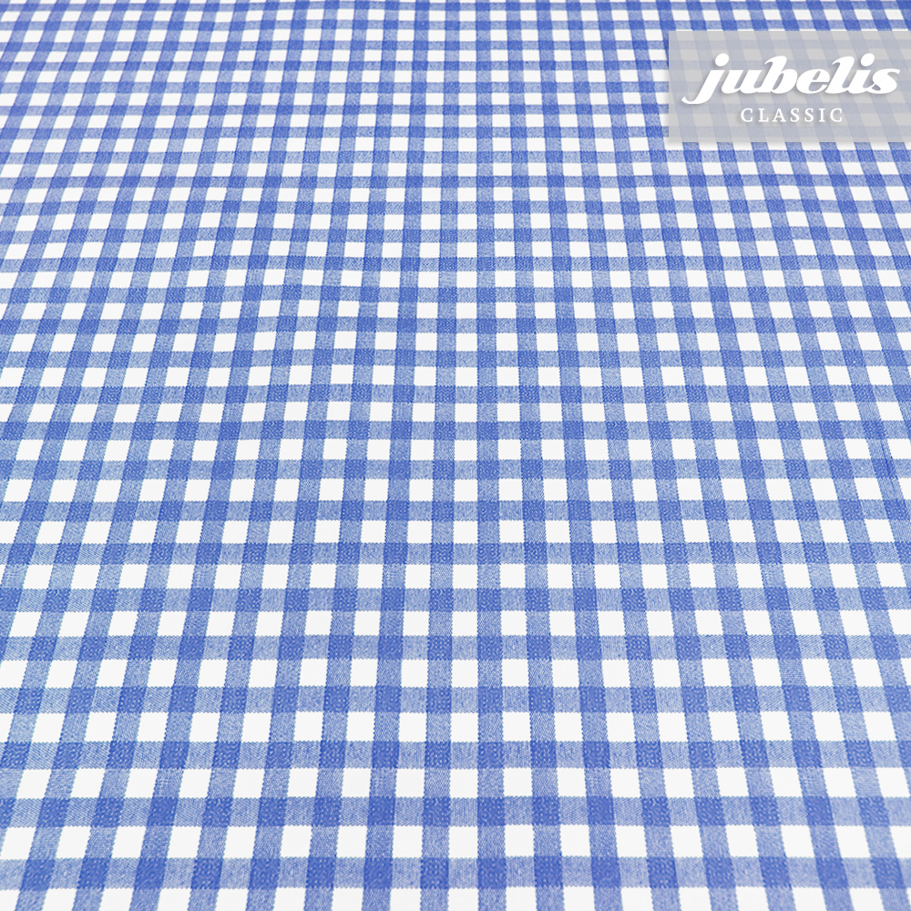 Wachstuch kariert blau N