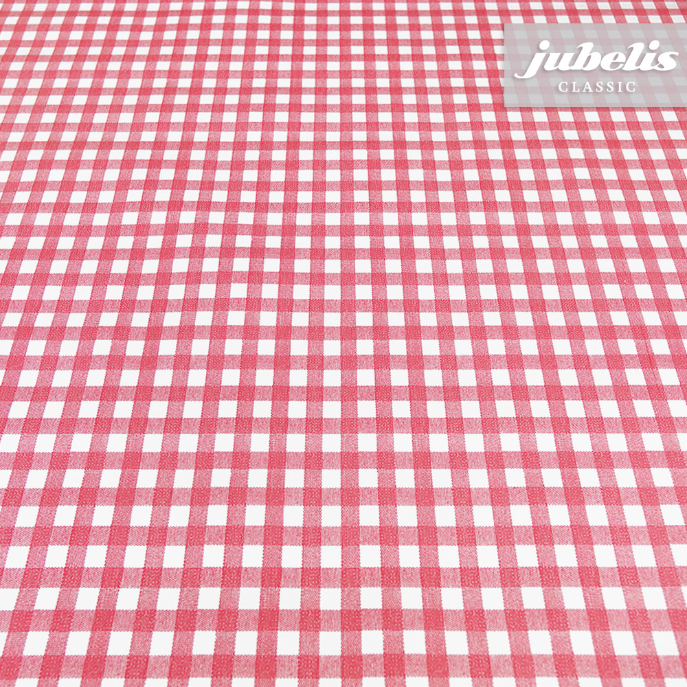 Wachstuch kariert rot N