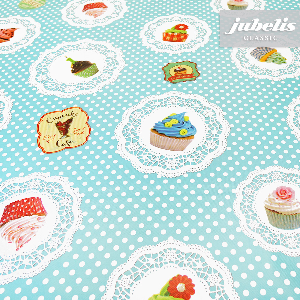Wachstuch Cupcake t�rkis N
