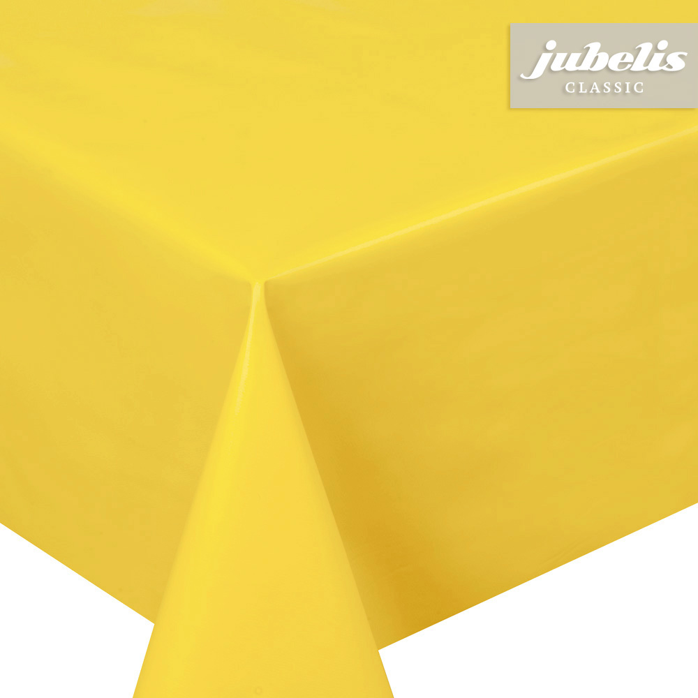 jubelis® | Wachstuch einfarbig Uni gelb